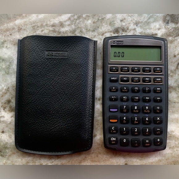 Hewlett Packard HP 10BII Financial Calculator With Soft Case Tested & Works - Picture 2 of 11